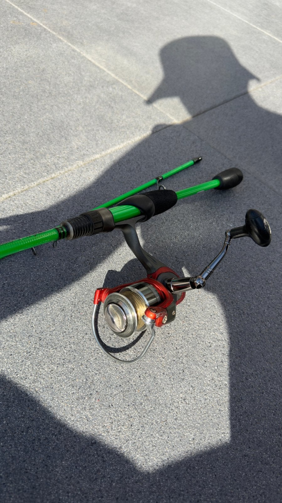 Vishengel set voor baars, snoekbaars en witvisserij, Ophalen of Verzenden, Gebruikt, Complete set