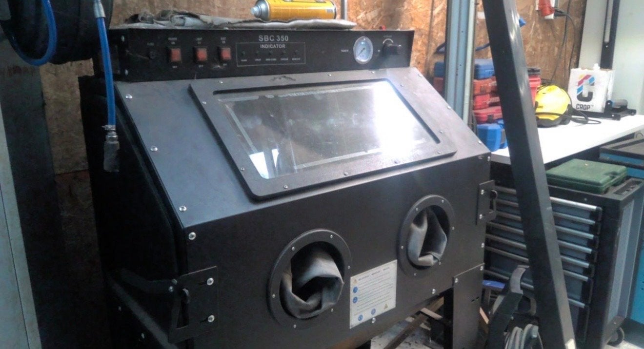 HBM SBC 350 Straalcabine / Straalmachine, Ophalen, Zo goed als nieuw