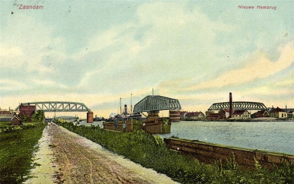 Zaandam - Nieuwe Hembrug - 1903 gelopen, Verzenden, Voor 1920, Gelopen, Noord-Holland