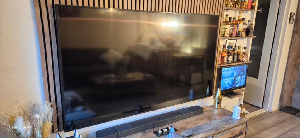 Samsung Smart tv  75 inch 4k Qled, Ophalen of Verzenden, Zo goed als nieuw, 100 cm of meer, Samsung