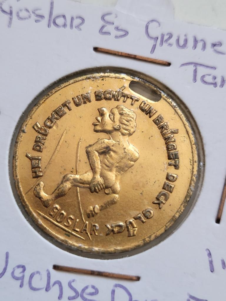 Goslar Glücksbringer penning geluksmunt, Ophalen of Verzenden