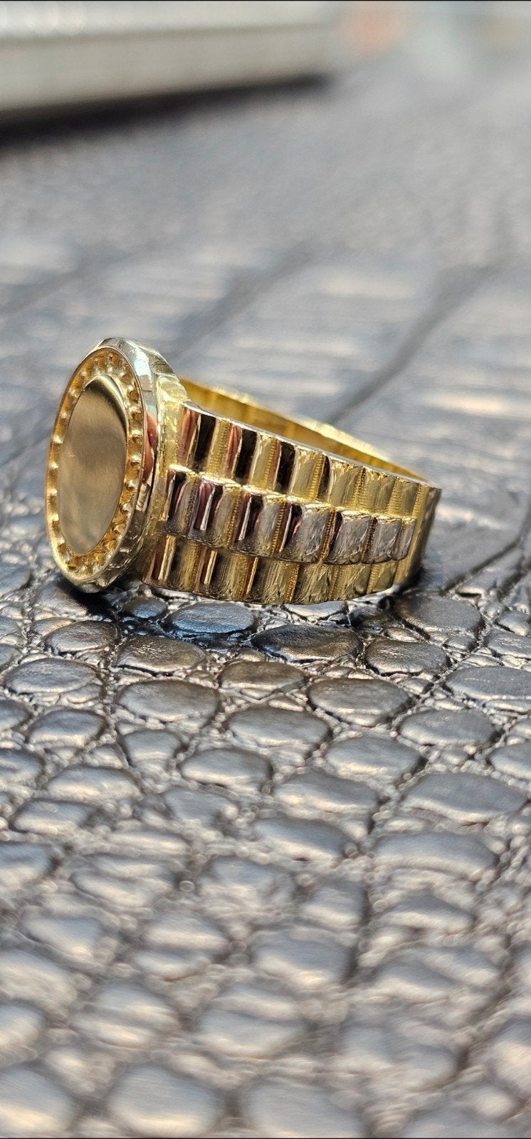 Prachtige 14k gouden ring, Heer, Nieuw, Ophalen of Verzenden, 17 tot 18
