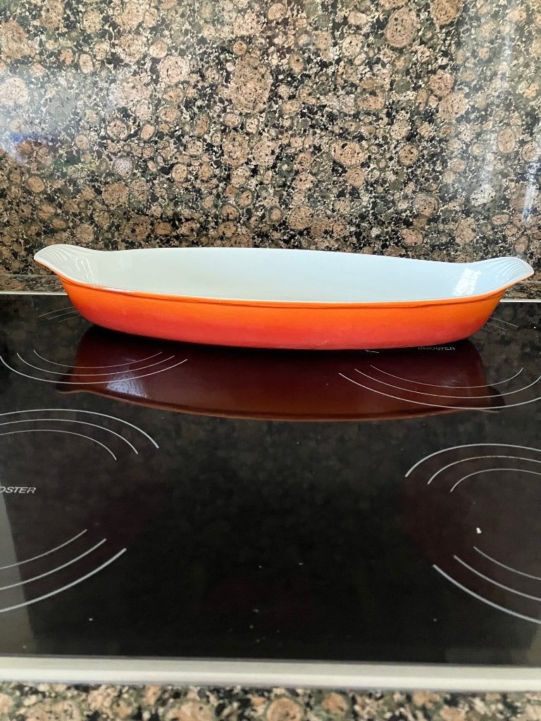 Oranje Le Creuset Ovenschaal - Ovale Gratin Schaal, Ophalen of Verzenden