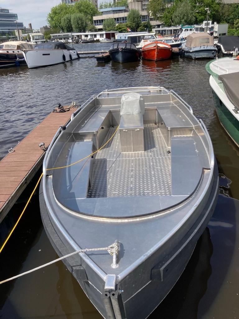 Zuidwester 730 - Elektrische Aluminium sloep – vaarklaar!, Watersport en Boten, Ophalen, Binnenboordmotor, Elektrisch, Aluminium