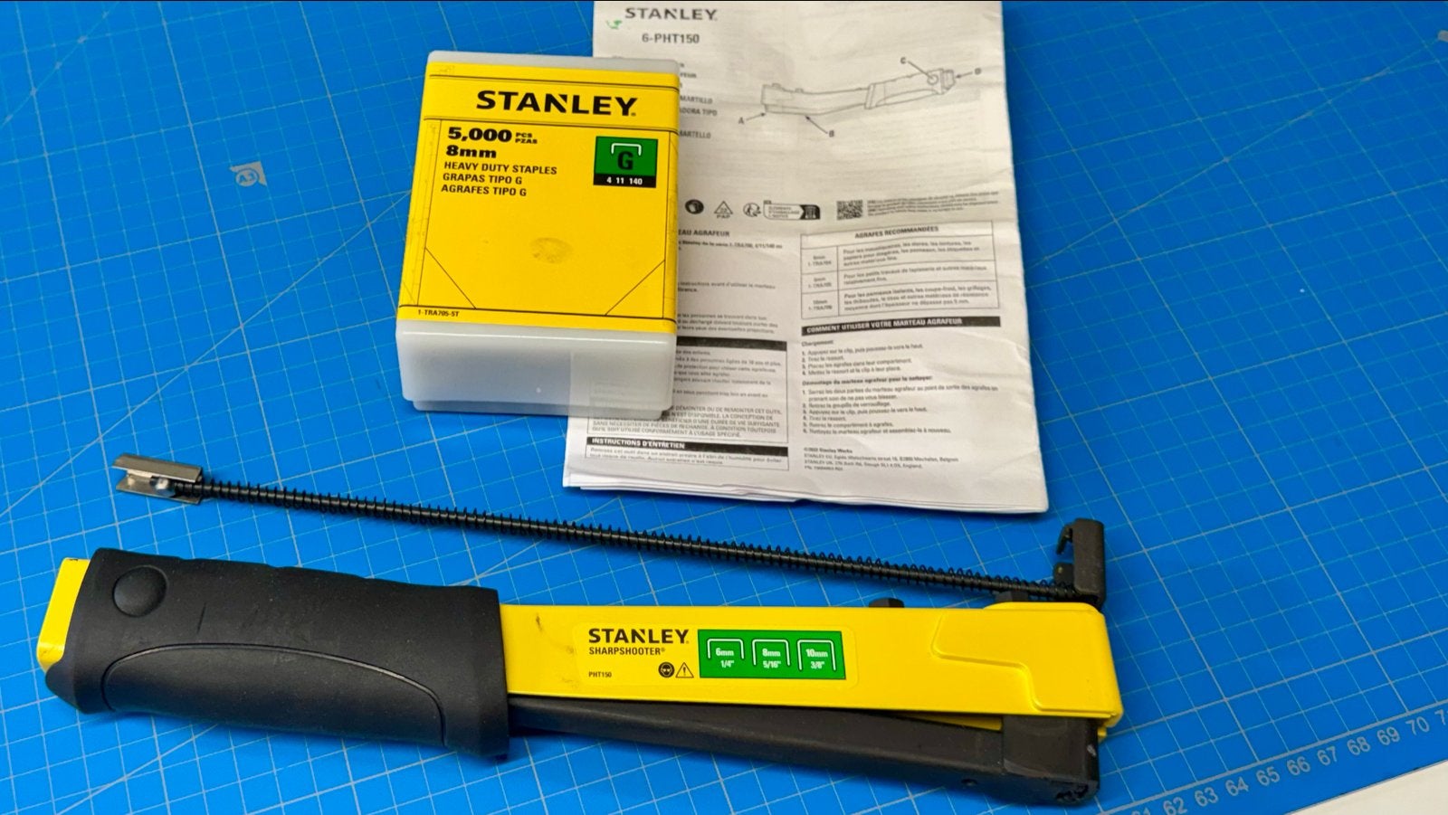 Stanley PHT150 (Tacker) Slagnietapparaat met nietjes, Ophalen of Verzenden, Zo goed als nieuw, Tacker/nietmachine, Stanley