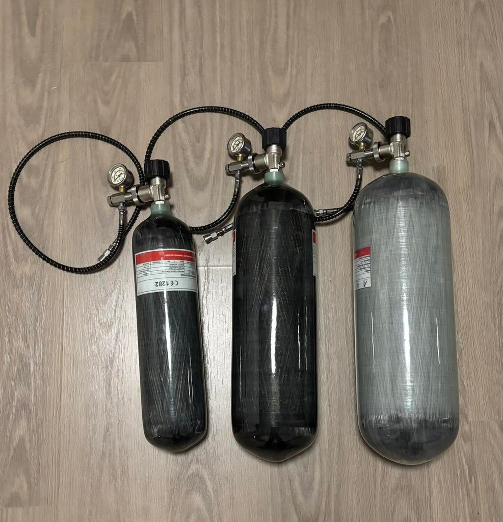 Compleet vulpakket - PCP Luchtbuks - Carbon - 300 bar!, Sport en Fitness, Schietsport-accessoires, Ophalen of Verzenden, Nieuw