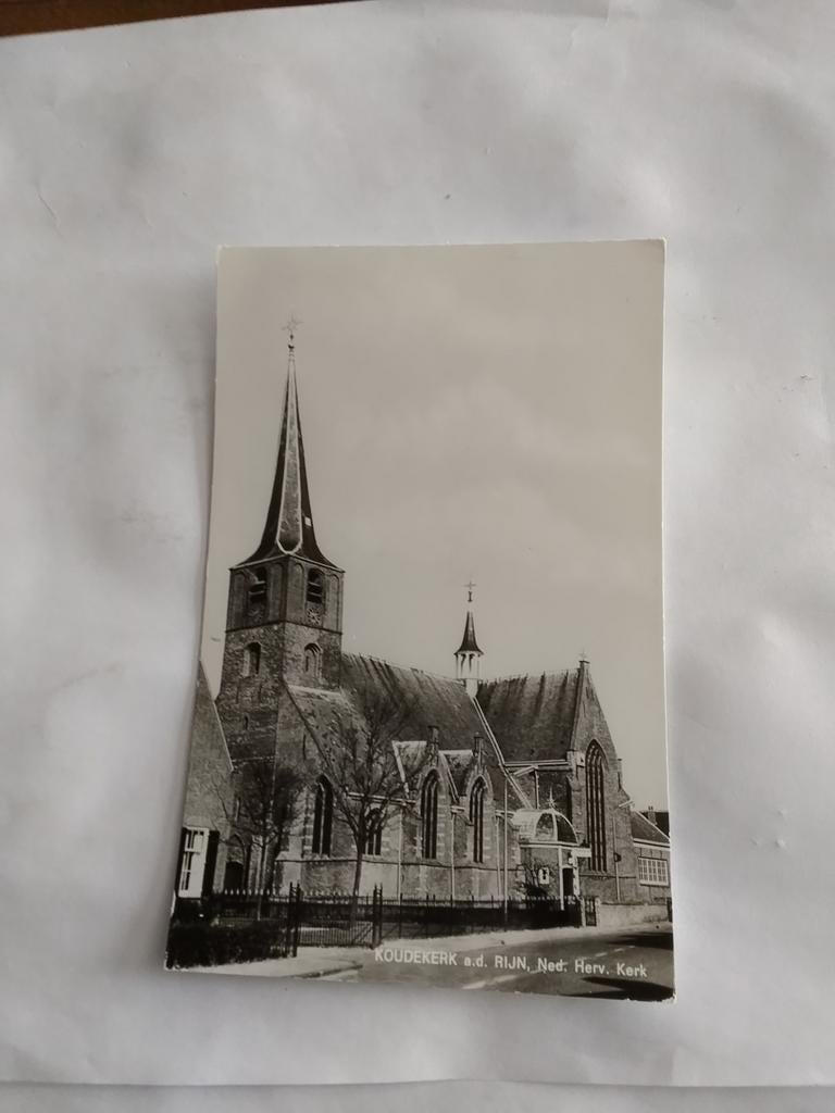 KOUDEKERK. A.D. RIJN. NED.HERV.KERK, Verzamelen, Ophalen of Verzenden, 1960 tot 1980, Zuid-Holland