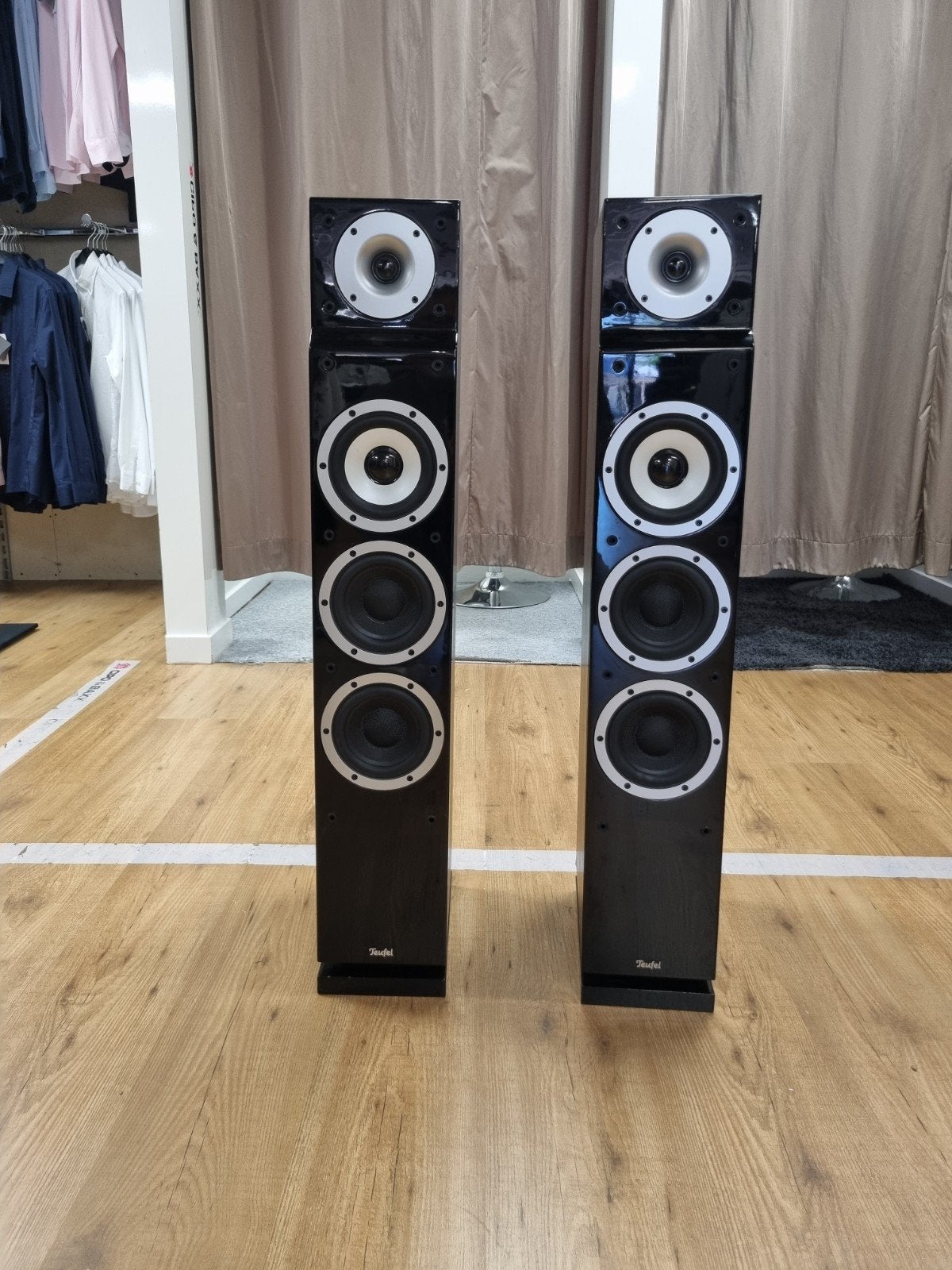 ✅Teufel T 400 F drie-weg luidsprekers - 180w, Overige merken, Gebruikt, ///, Ophalen of Verzenden