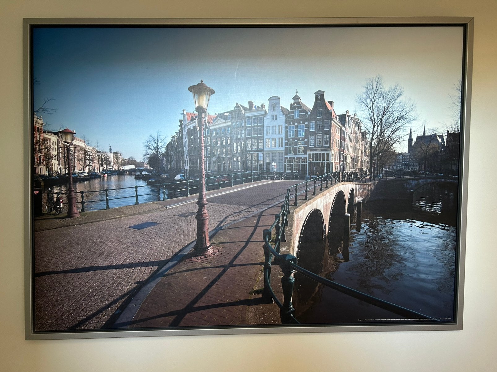 Grote IKEA wanddecoratie Amsterdam Keizersgracht, Ophalen, Gebruikt, 125 cm of meer, Foto of Poster