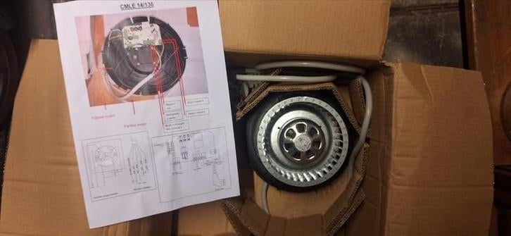Comair Motorplaat tbv CMLE 14/136 met snoer en steker, Doe-het-zelf en Verbouw, Ventilatie en Afzuiging, Ophalen of Verzenden