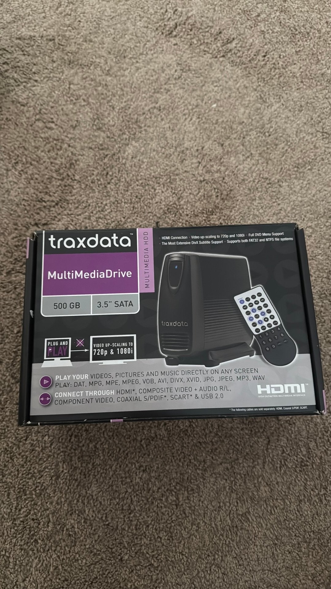 Beamer 500GB 720/1080, Ophalen, Walkman