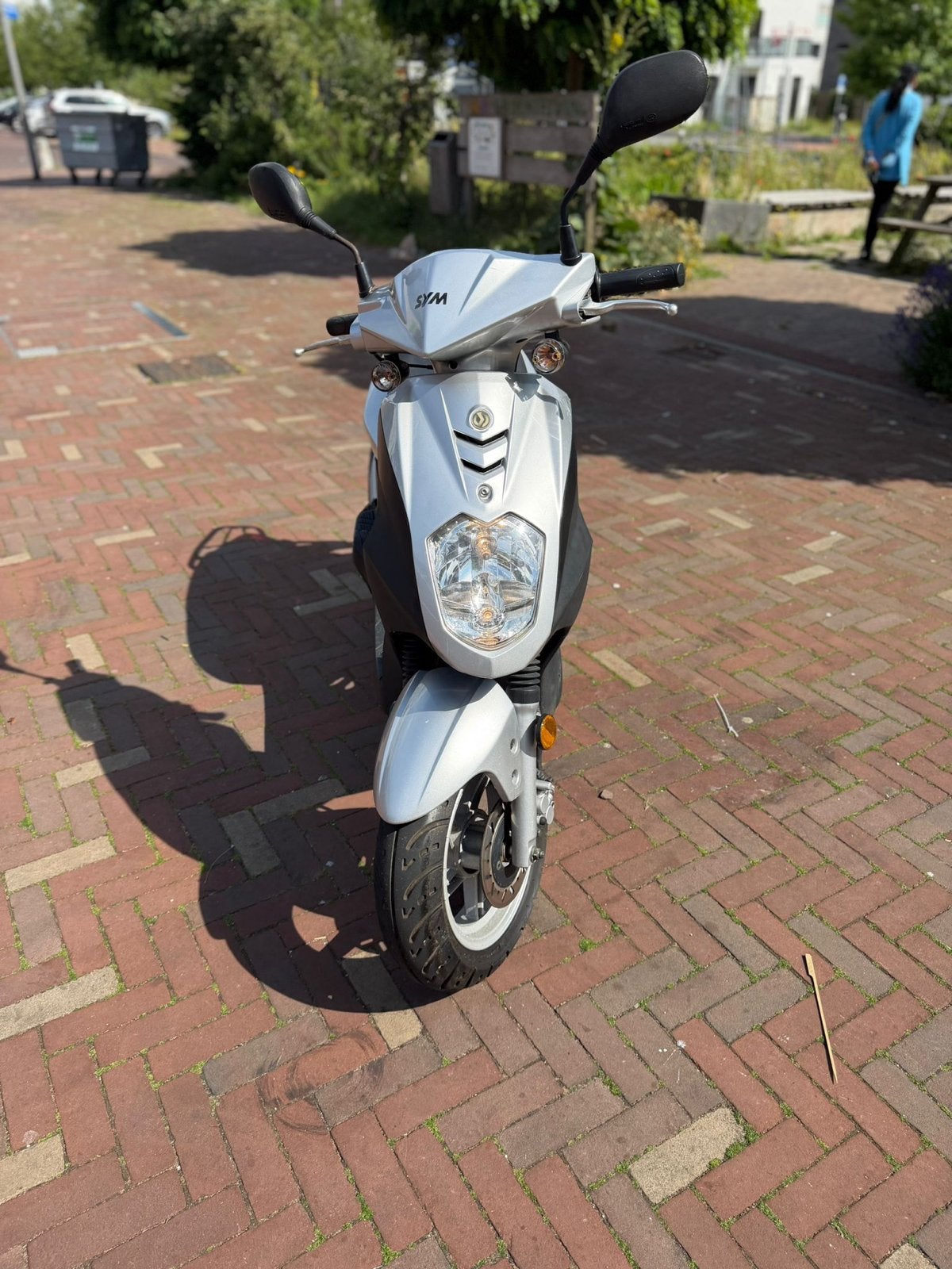 SYM Symply II scooter - Zilver, 2012, 5665 km, Ophalen, Overige modellen, Maximaal 45 km/u, Zo goed als nieuw