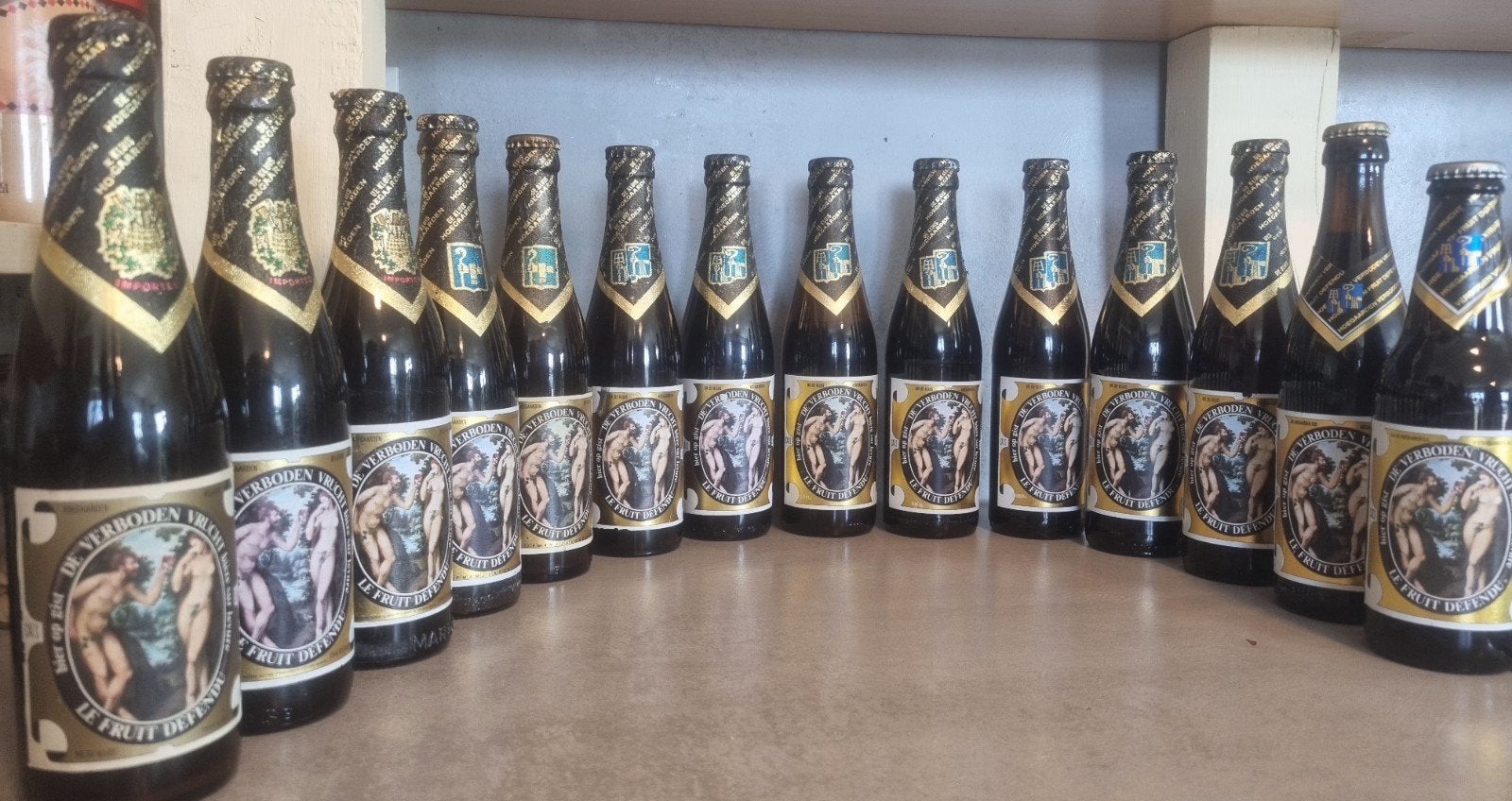 14x De Verboden Vrucht, De Kluis, Hoegaarden - <'84-'02, Ophalen of Verzenden, Zo goed als nieuw, Flesje(s), Overige merken
