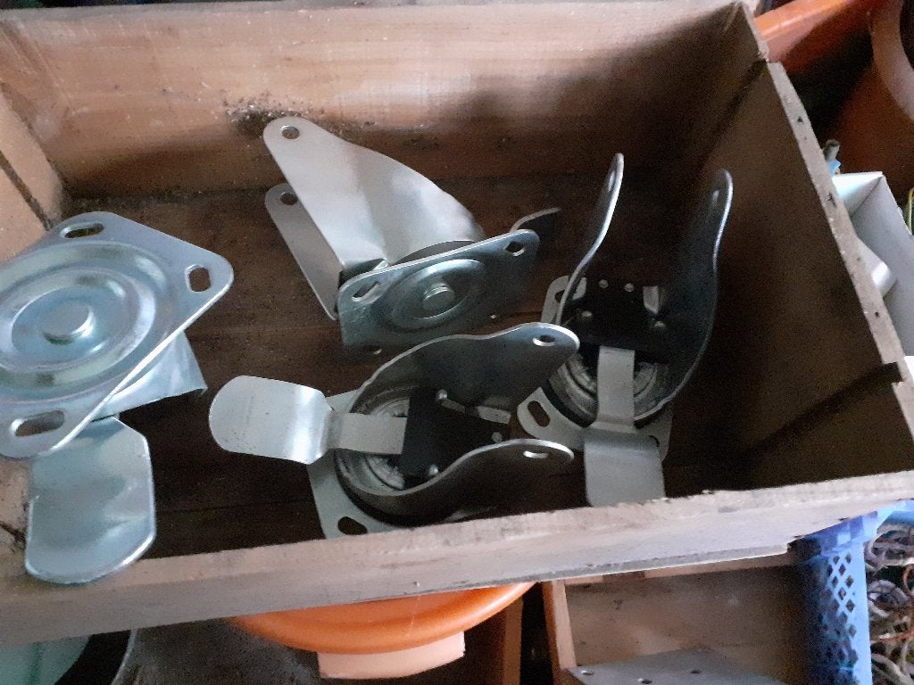 ijzeren steunen voor wielen, Ophalen