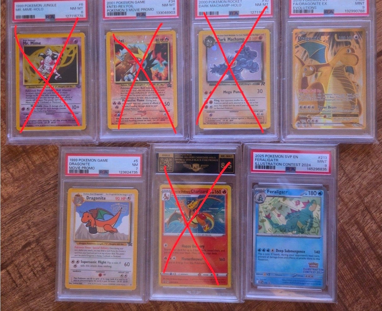 Verzameling PSA Pokémon kaarten - Diverse zeldzame kaarten, Hobby en Vrije tijd, Ophalen of Verzenden, Zo goed als nieuw, Meerdere kaarten