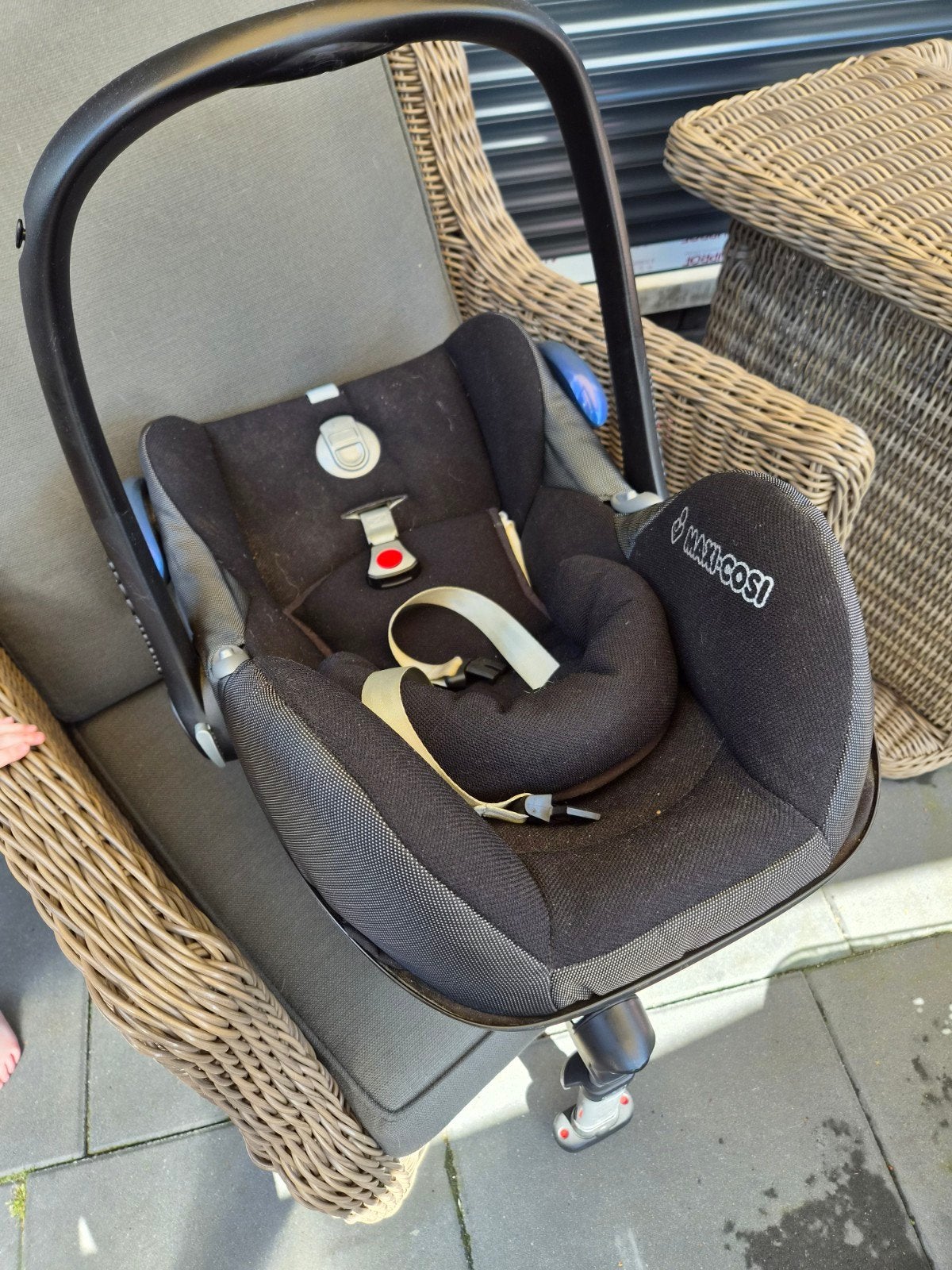 Maxi cosi met base zonder iso fix, Ophalen, Gebruikt, Isofix, 0 t/m 13 kg
