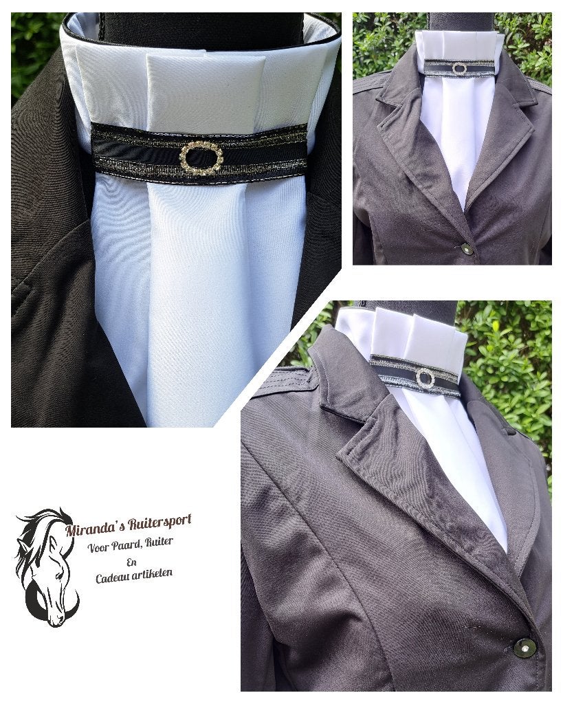 Nieuw Made by Lique plastron Harmonica Zwart (1), Dressuur, ., Nieuw, Ophalen of Verzenden