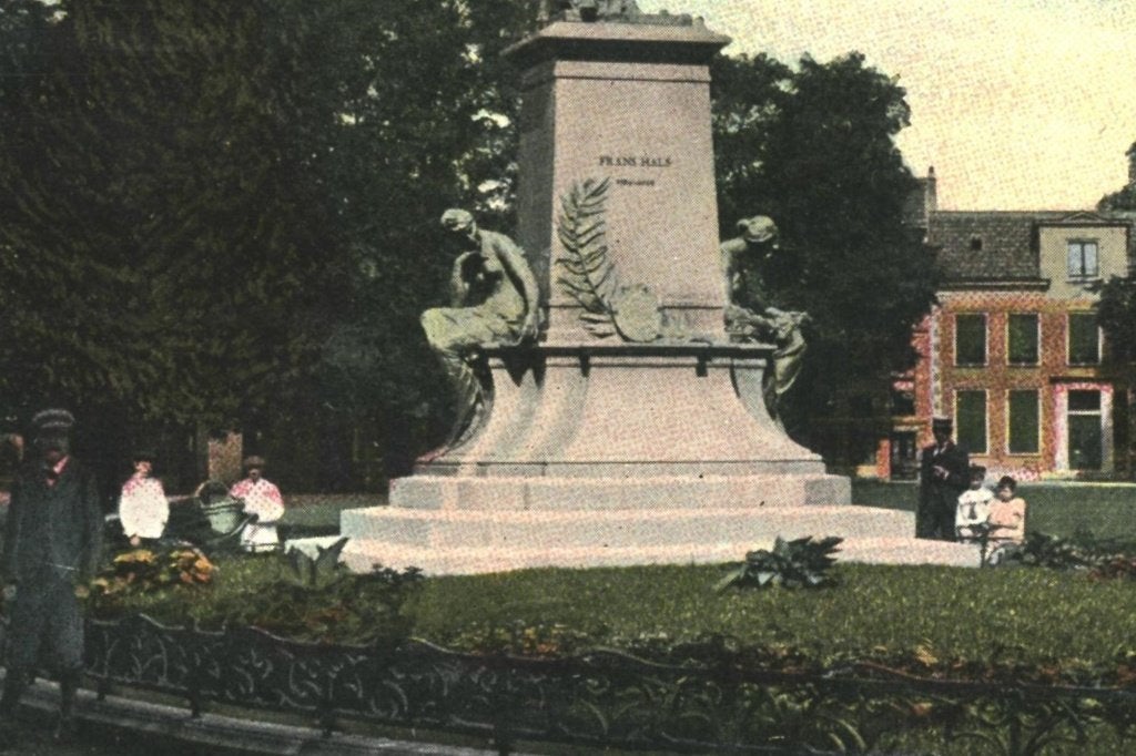 700214 Haarlem Monument Frans Hals 1912 Gelopen, Ophalen of Verzenden, Voor 1920, Gelopen, Noord-Holland
