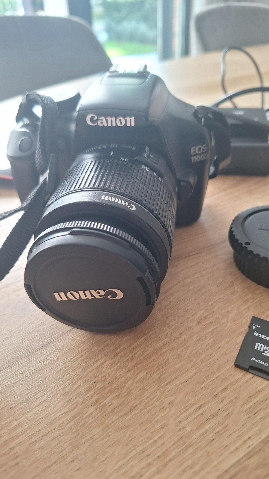 Canon EOS 1100D Spiegelreflexcamera met accessoires, Gebruikt, Spiegelreflex, Canon, 4 t/m 7 keer