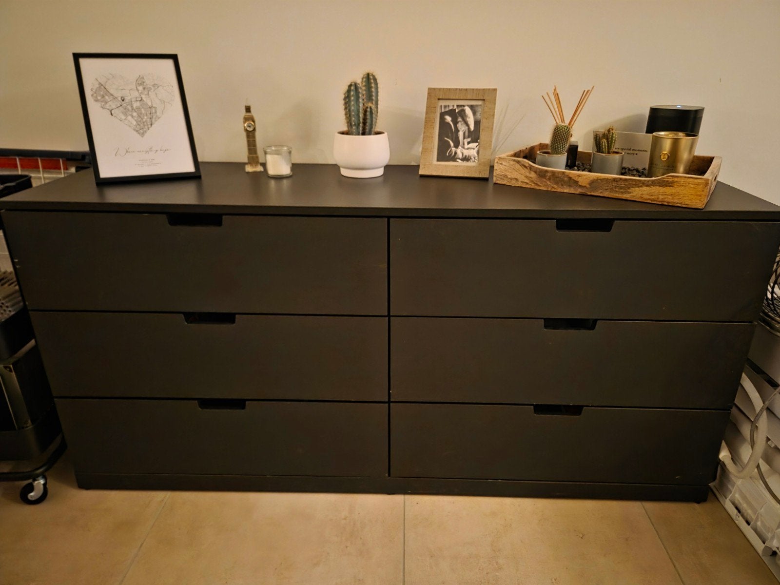 Nordli ladekast, Ophalen, 150 tot 200 cm, Zo goed als nieuw, Met lade(s)