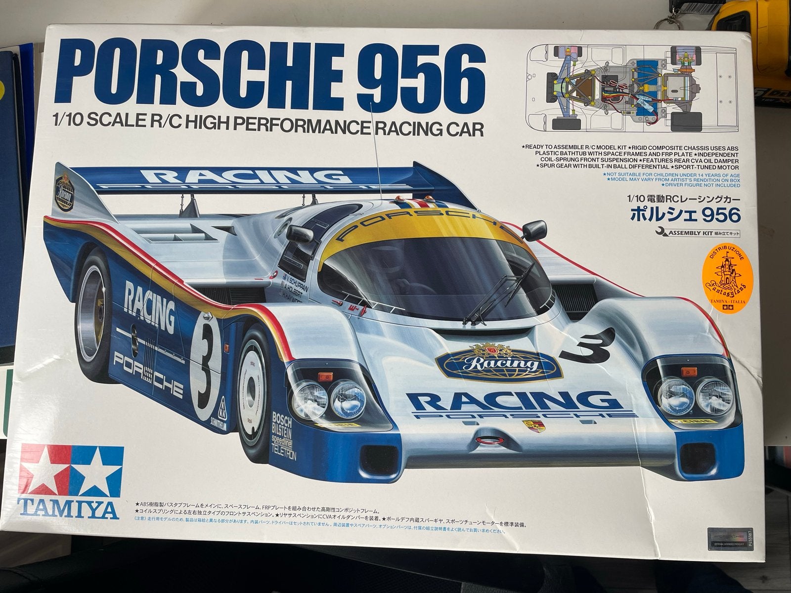 Tamiya Porsche 956 1/10 RC High Performance Racing Car, Elektro, Nieuw, Ophalen of Verzenden, Schaal 1:10