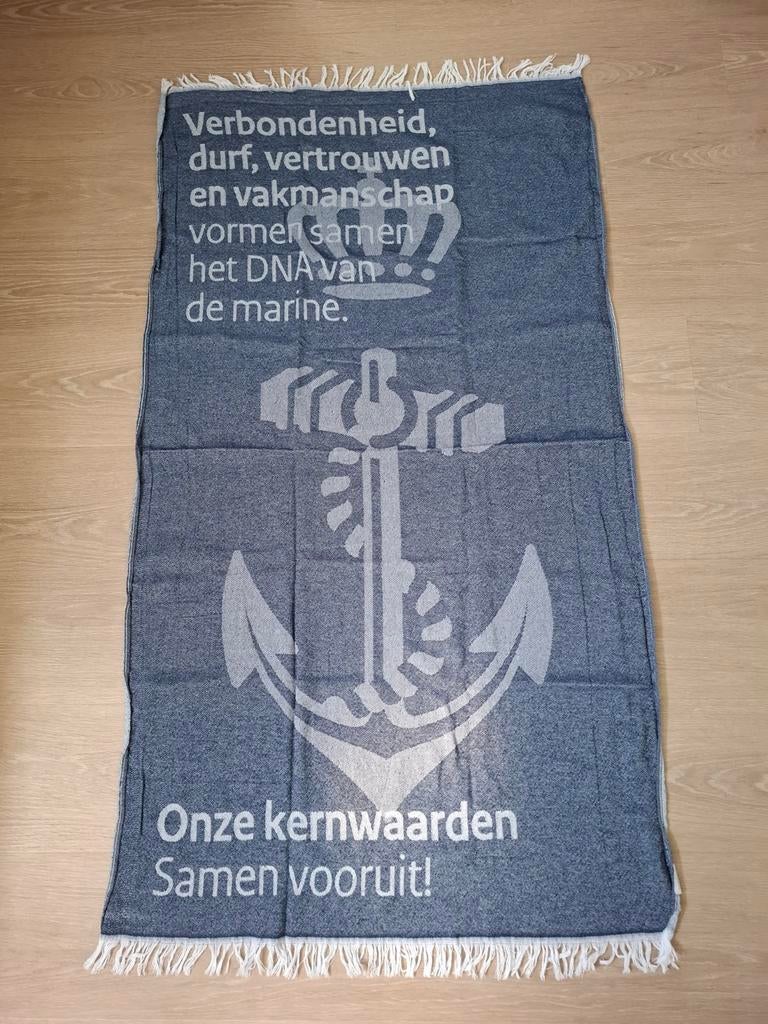 Hamamdoek Koninklijke Marine, Ophalen of Verzenden, Zo goed als nieuw, Blauw, Handdoek