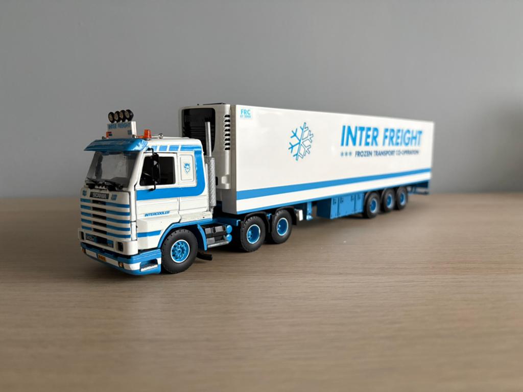 Tekno Scania 143M 420 Interfreight Holland, Ophalen, Nieuw, Bus of Vrachtwagen, Tekno