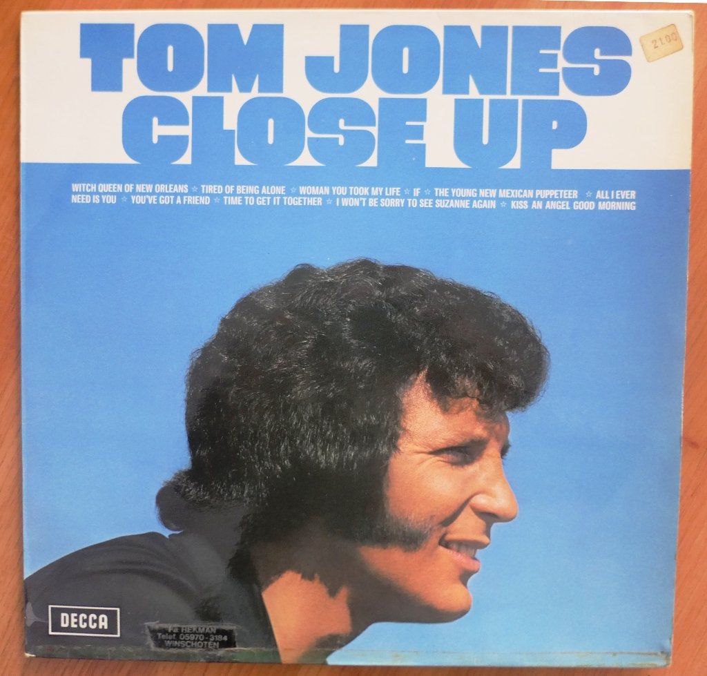 LP Tom Jones - Close Up, LP, Gebruikt, Pop, Inclusief binnenhoes