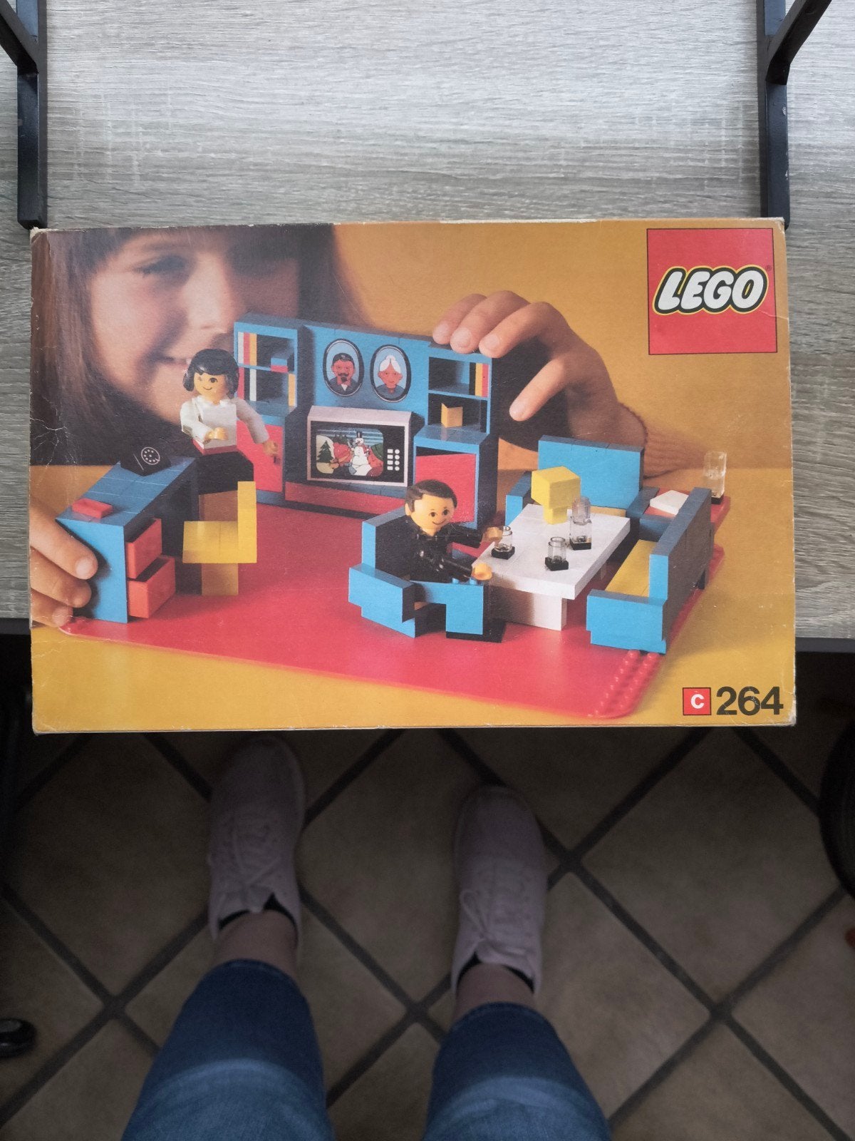 Vintage LEGO Gezinsleven 1976 - Woonkamer & Keuken, Ophalen of Verzenden, Gebruikt, Overige merken
