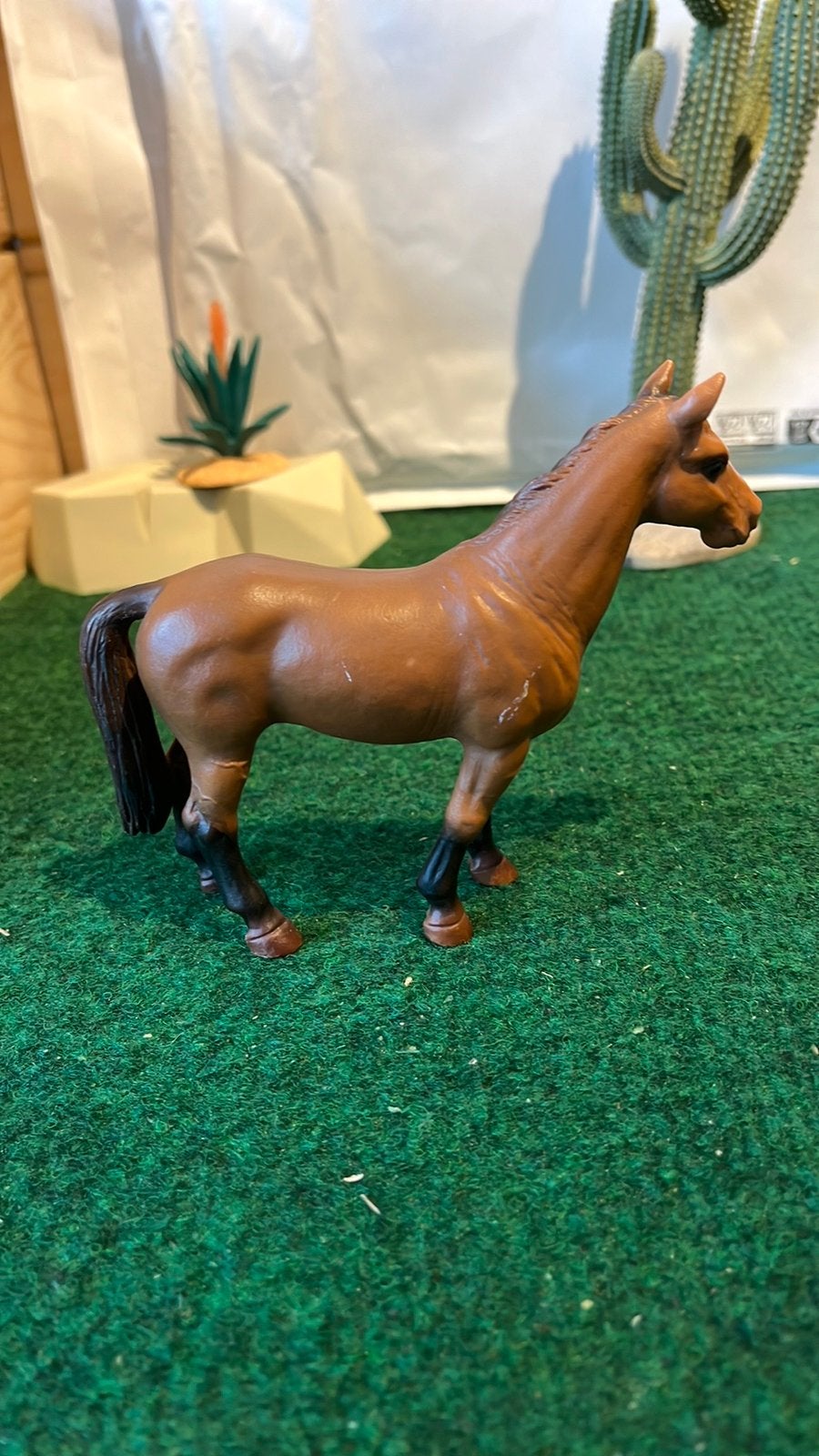 Schleich trahener merrie 2001, Ophalen of Verzenden, Zo goed als nieuw, Paard, Beeldje of Figuurtje