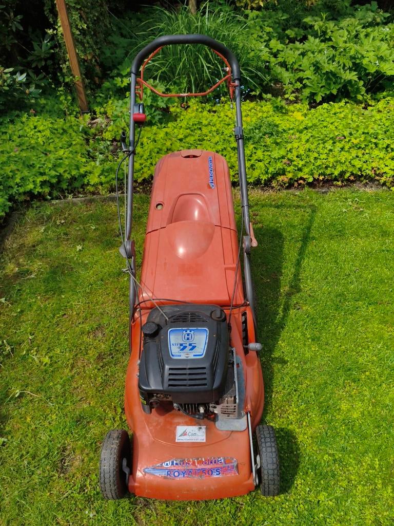 Husqvarna XTL 55 Benzine Grasmaaier Briggs & Stratton, Cirkelmaaier, Gebruikt, Ophalen of Verzenden, Opvangbak