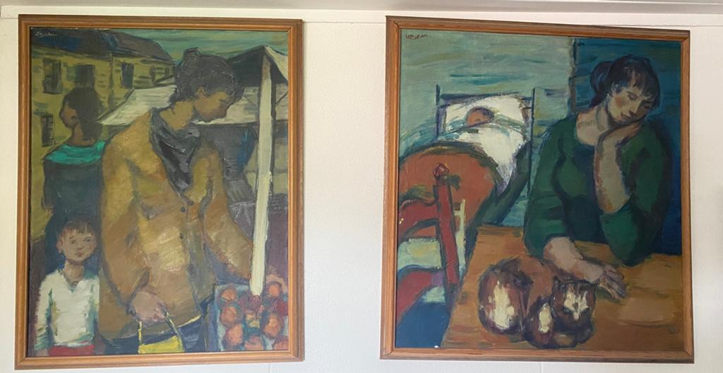 Te koop  schilderijen van W.E. van Boven, Antiek en Kunst, Ophalen of Verzenden