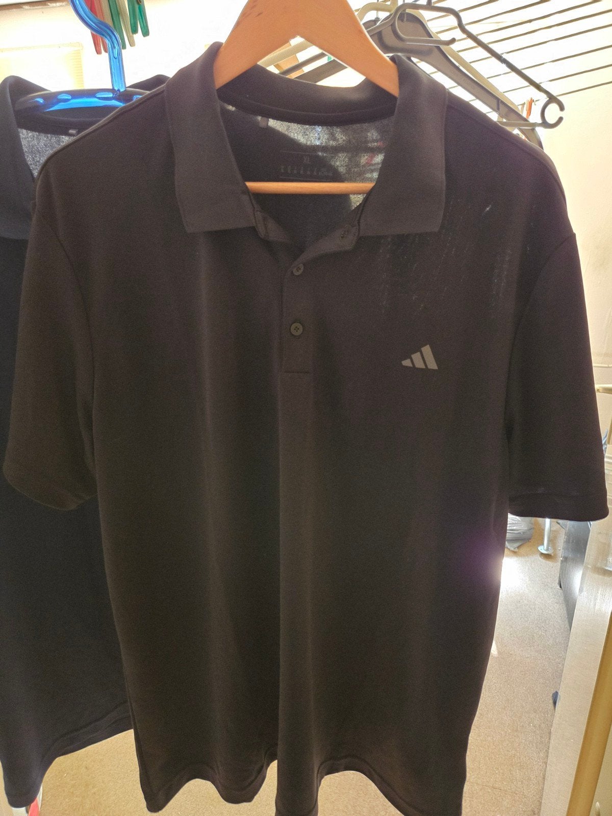 2x Adidas Golf / Adicolor Performance Poloshirt XL, Ophalen, Blauw, Maat 56/58 (XL), Zo goed als nieuw