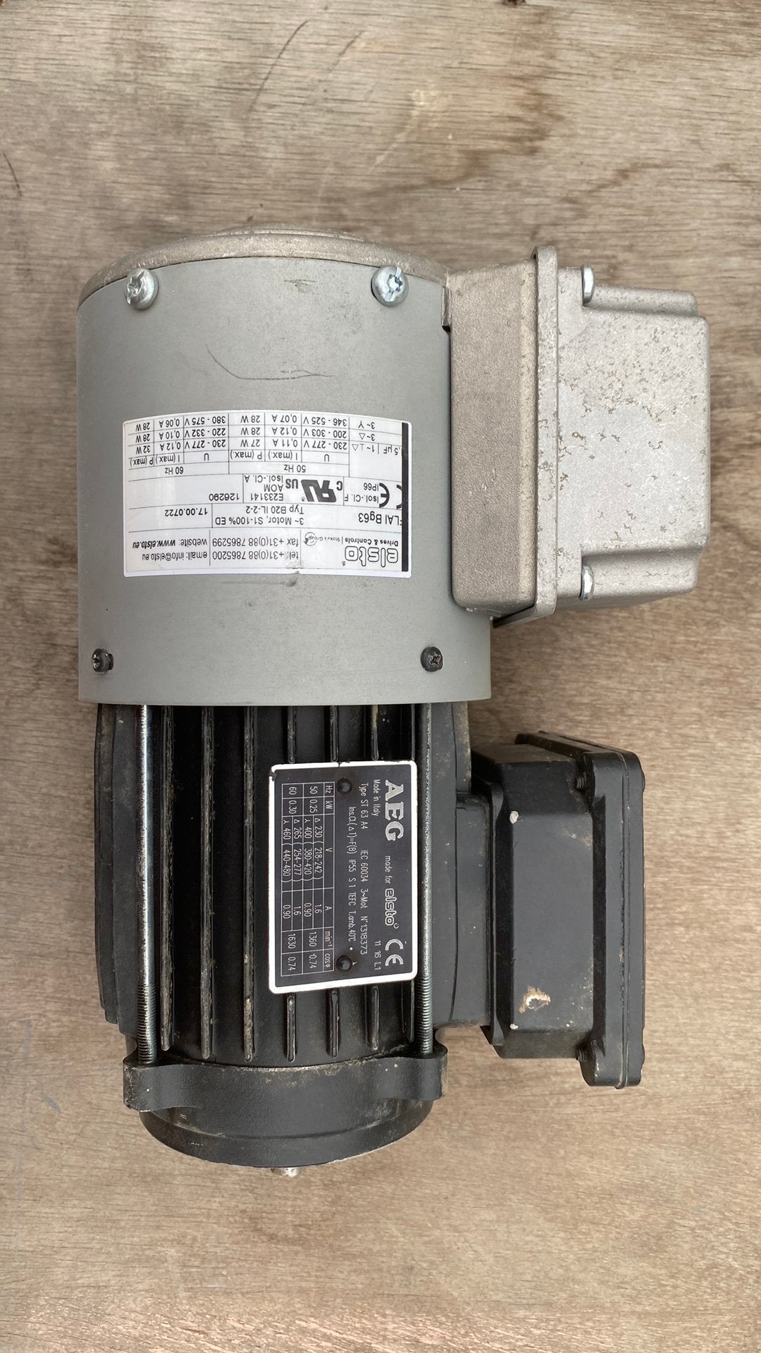 Elektro motor, Doe-het-zelf en Verbouw, Motoren, Ophalen of Verzenden, Zo goed als nieuw, Elektromotor