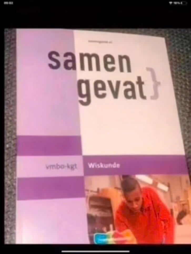 Samengevat Wiskunde VMBO-KGT, Boeken, Ophalen of Verzenden, Zo goed als nieuw, VMBO, Wiskunde A