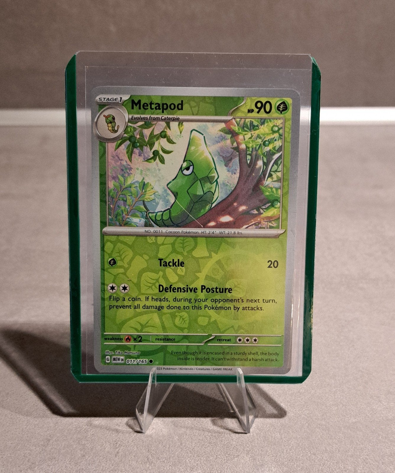 Metapod 011/165 reverse holo, Ophalen of Verzenden