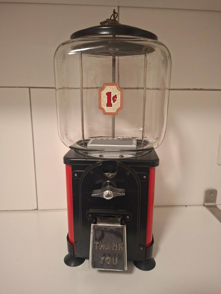 Victor topper usa pinda kauwgomballen automaat mancave diner, Ophalen, Zo goed als nieuw
