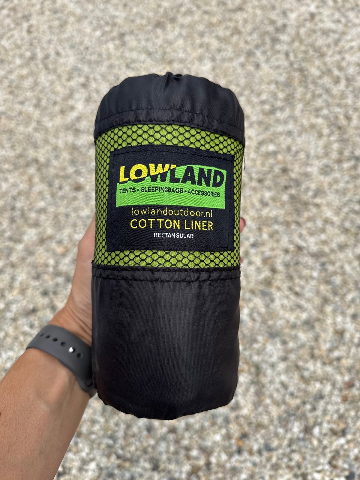 Lowland Cotton Liner Rechthoekige Slaapzak Binnenvoering, Caravans en Kamperen, Slaapzakken, Ophalen, Zo goed als nieuw