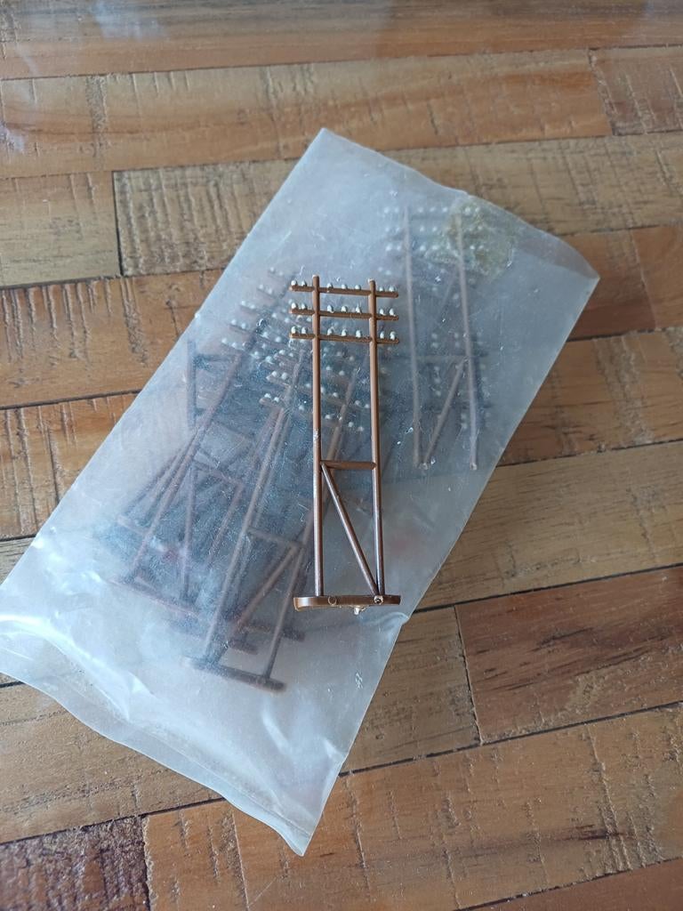 Modelspoor Telegraafpalen - Nieuw in verpakking, Ophalen of Verzenden, Nieuw, Gelijkstroom of Wisselstroom, Overige merken
