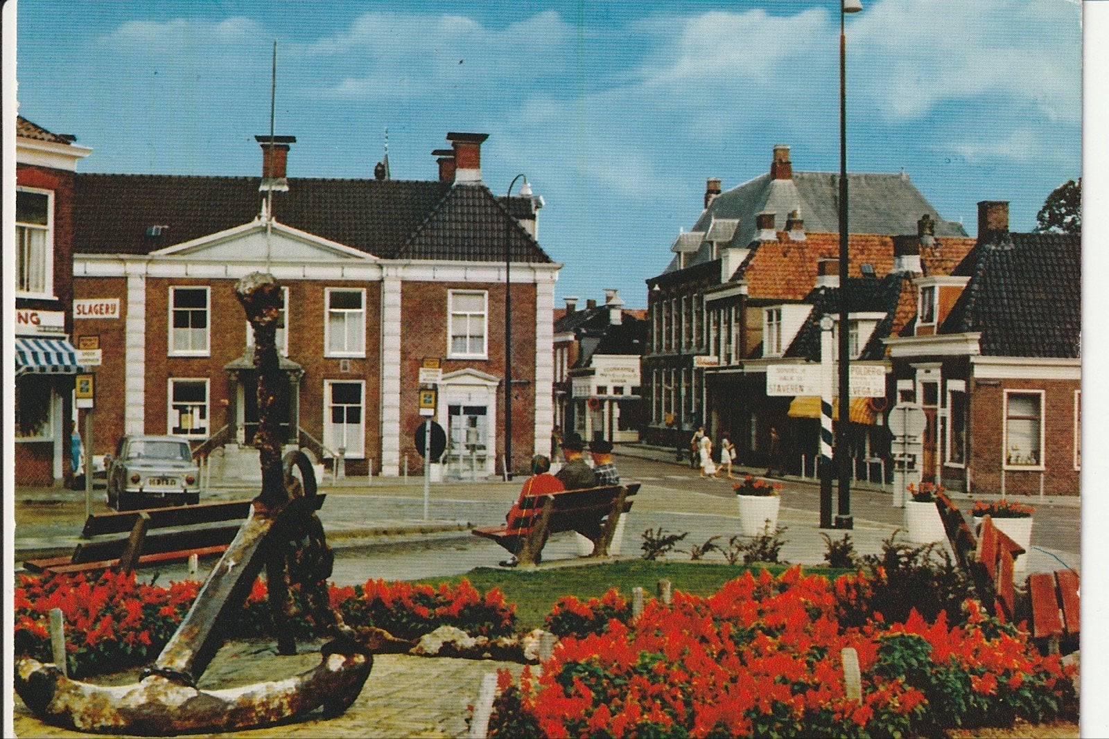 LEMMER GEMEENTEHUIS ANKER, BINNENHAVEN ZEIL- EN MOTORBOTEN, Ophalen of Verzenden, 1960 tot 1980, Gelopen, Friesland