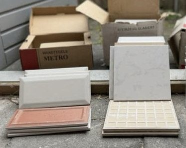 Diverse partijen keramische wand- en vloertegels (ca. 3 m²), Doe-het-zelf en Verbouw, Ophalen, Zo goed als nieuw, 20 tot 40 cm