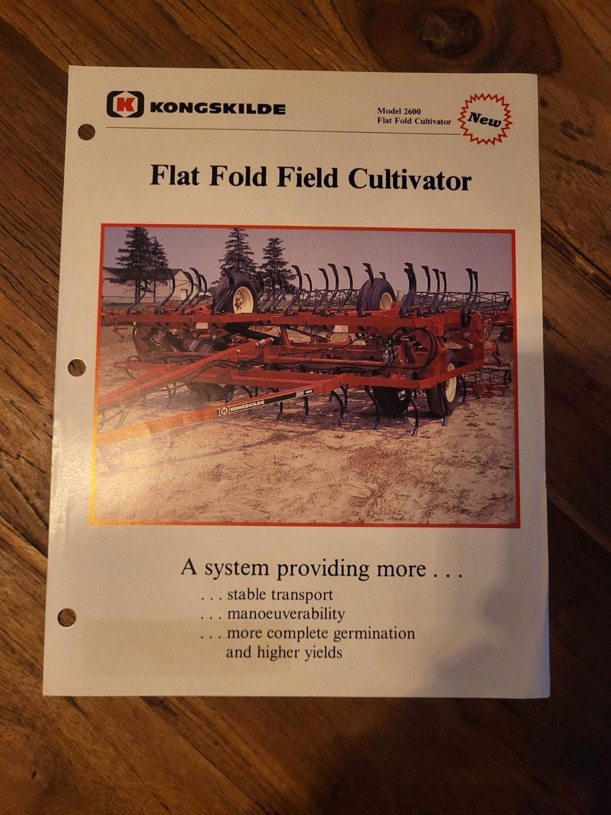 tractor folder Kongskilde Flat Fold Field Cultivator, Ophalen of Verzenden, Zo goed als nieuw