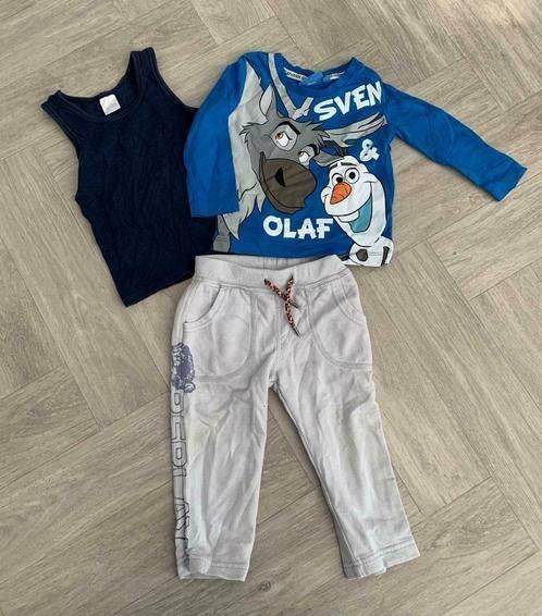 Stoere Frozen shirt met REPLAY Joggingbroek, maat 80, Verzenden, Zo goed als nieuw, Jongetje, Setje