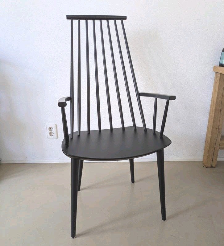 HAY J110 stoel - zwart - Design, Ophalen, Zwart, Hout, Eén