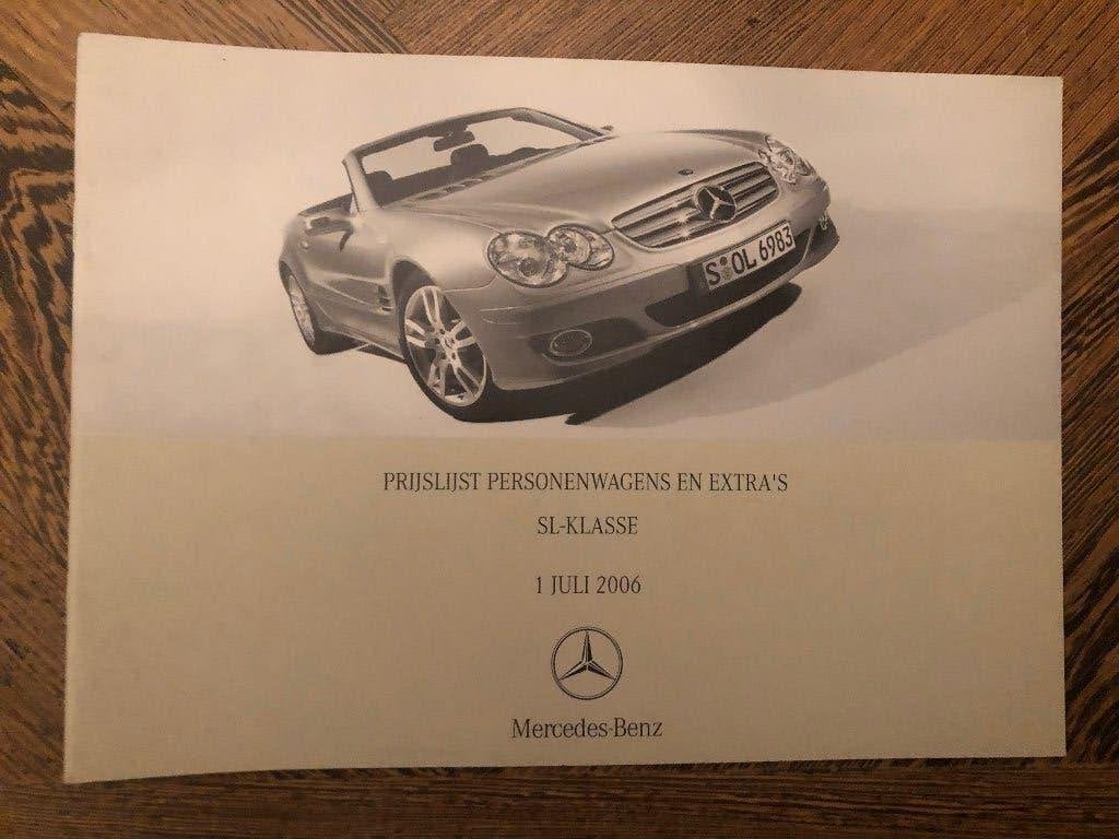 Prijslijst Mercedes-Benz SL-klasse R230 juli 2006, Nieuw, Mercedes-Benz, Mercedes, Ophalen of Verzenden