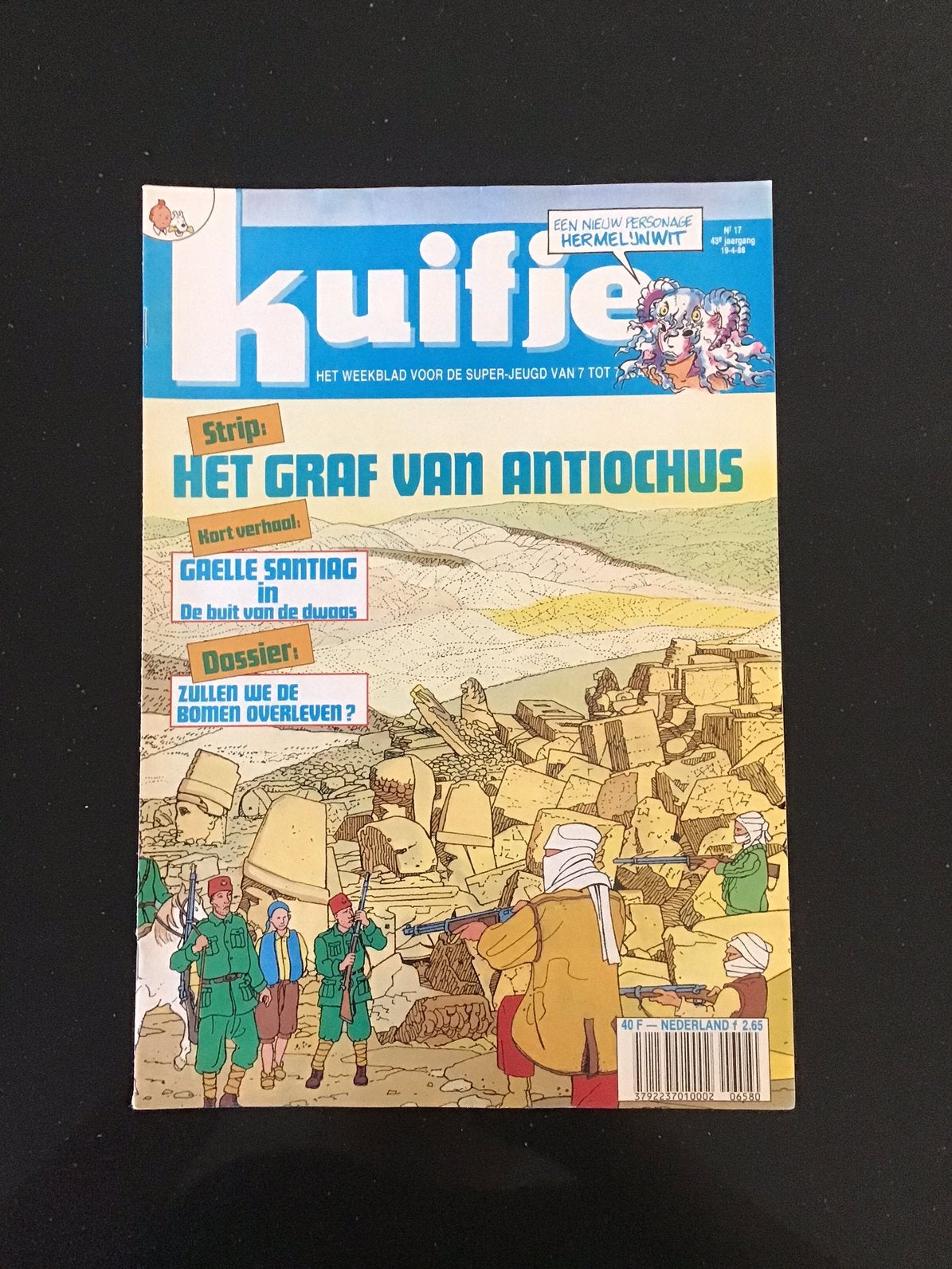 Weekblad. Kuifje. Uitgave 1988. Nummer 17., Boeken, Eén stripboek, Verzenden, Gelezen