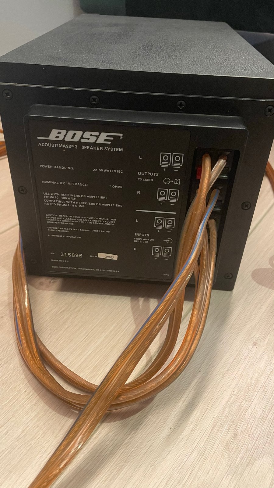 Bose Acoustimass 3 Series III luidsprekersysteem, Ophalen, Gebruikt, Speakerset, 60 tot 120 watt