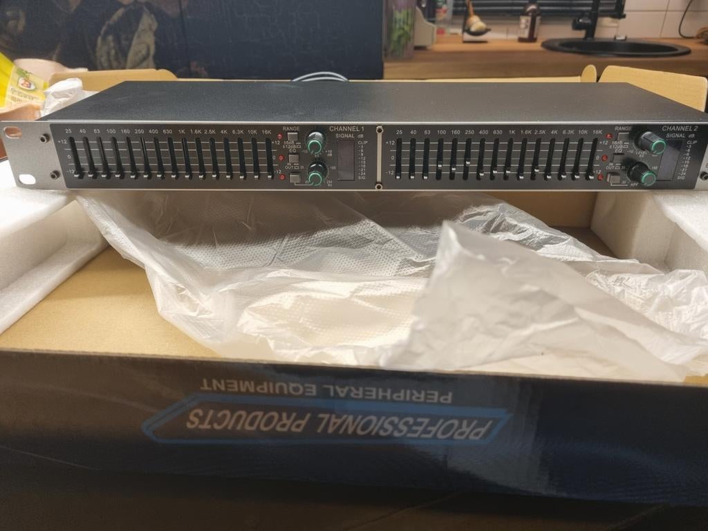 Digitale Equalizer Dual Channel 15 Segment EQX-215S, Ophalen