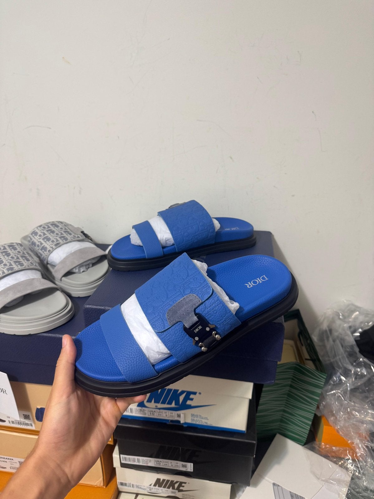 Dior Aqua Sandal blauw, Ophalen of Verzenden, Nieuw, Blauw