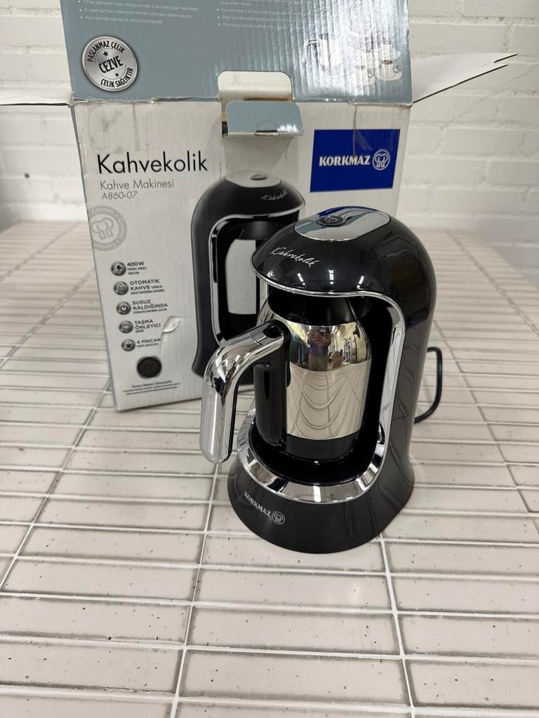 Korkmaz Kahvekolik A860-07 Turkse koffiemachine - Nieuw, Ophalen of Verzenden, Zo goed als nieuw, Koffiemachine, Gemalen koffie